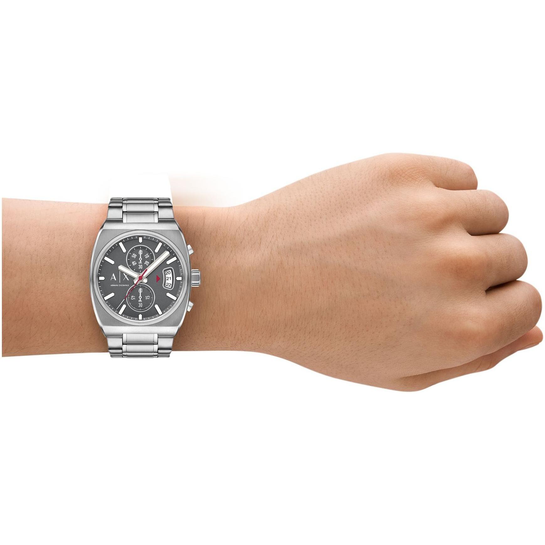 Armani Exchange AX2820 zegarek srebrny klasyczny Fashion bransoleta