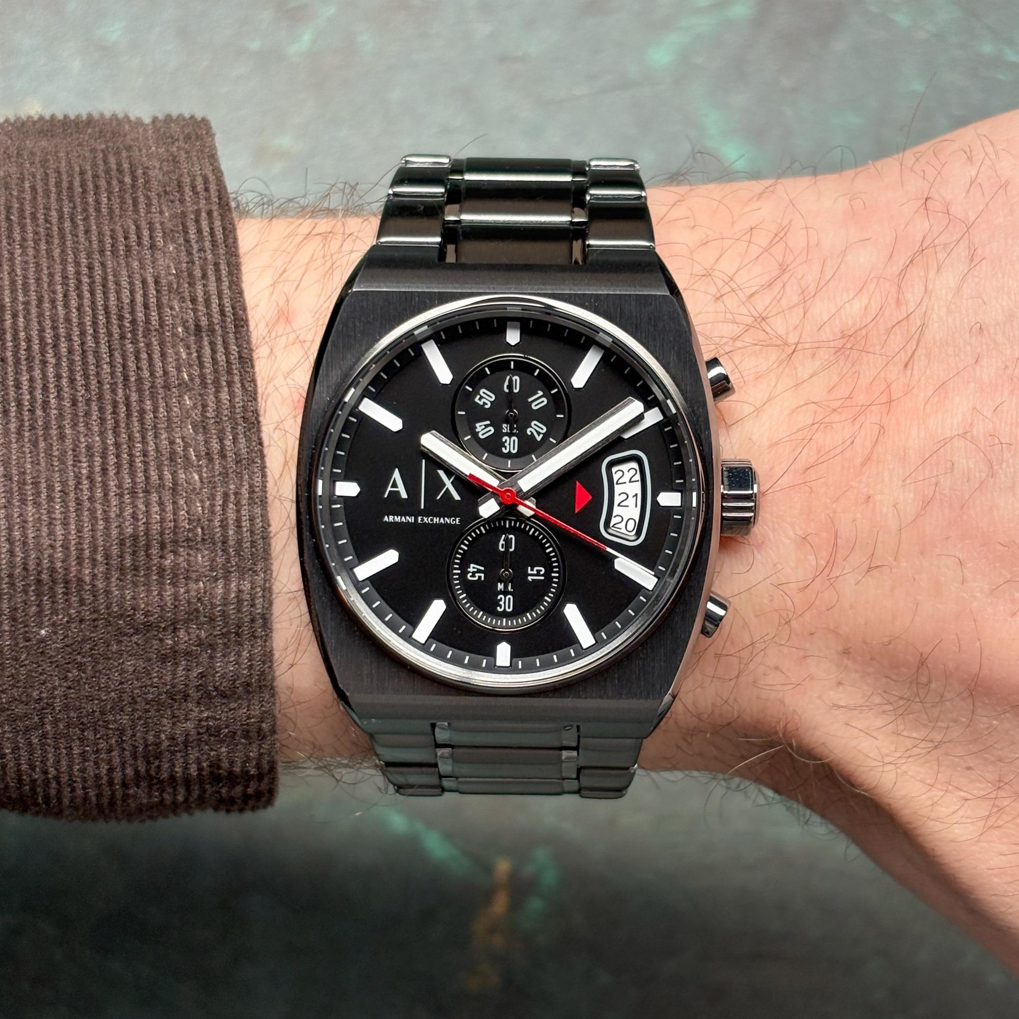 Armani Exchange AX2823 Oliver Chronograph Fashion klasyczny zegarek szary - miniatura 9