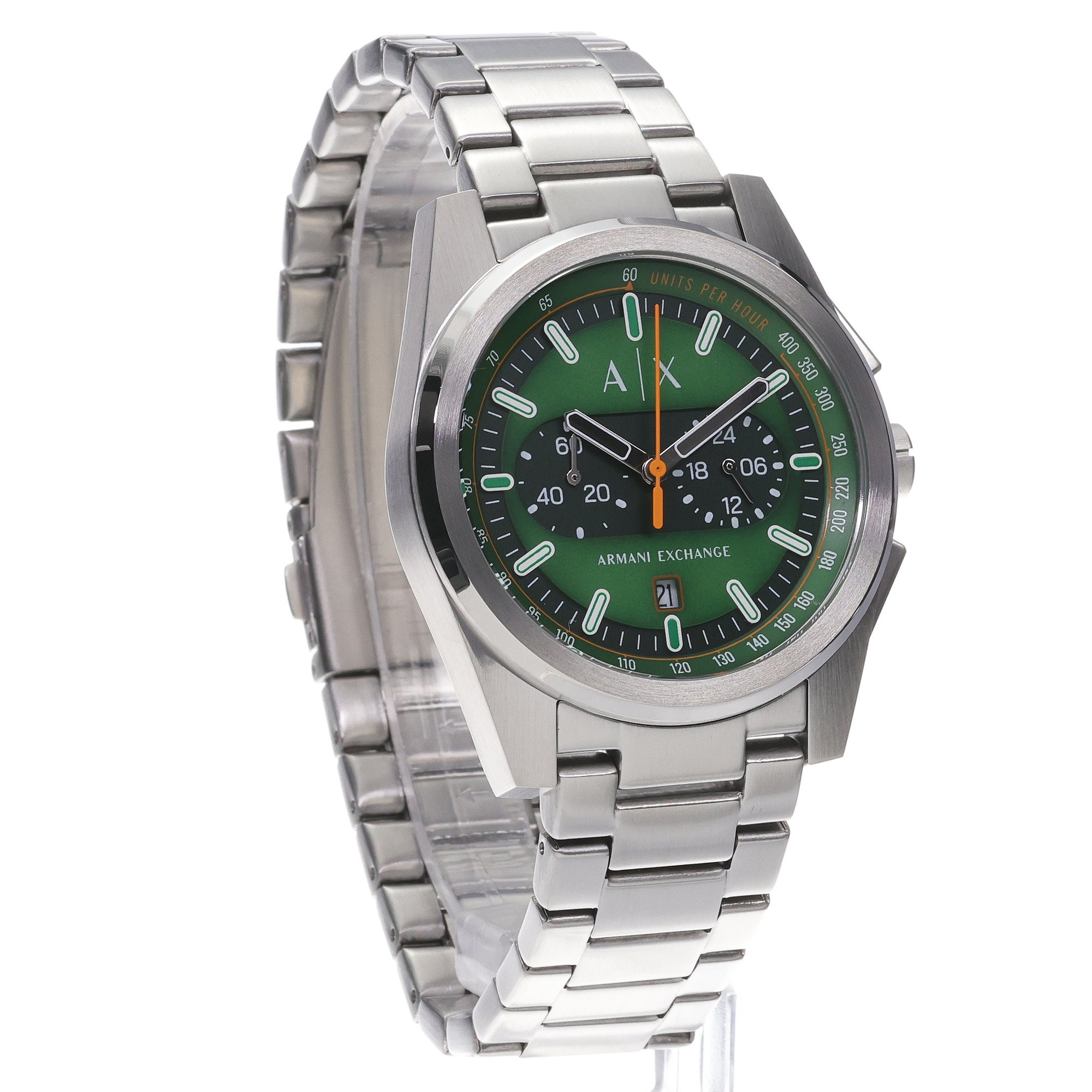 Armani Exchange AX2862 zegarek srebrny sportowy Armani Exchange bransoleta