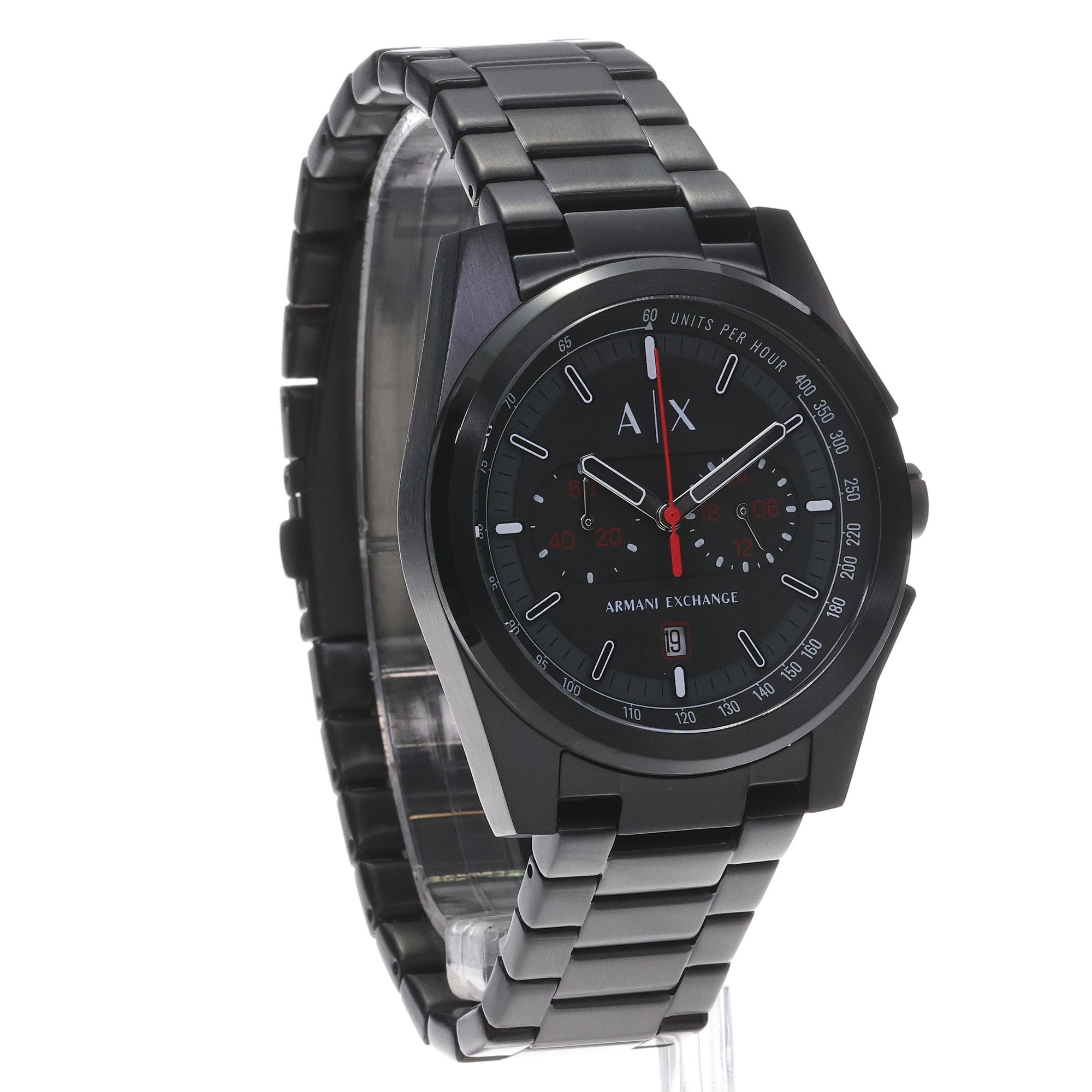 Armani Exchange AX2864 zegarek czarny sportowy Armani Exchange bransoleta