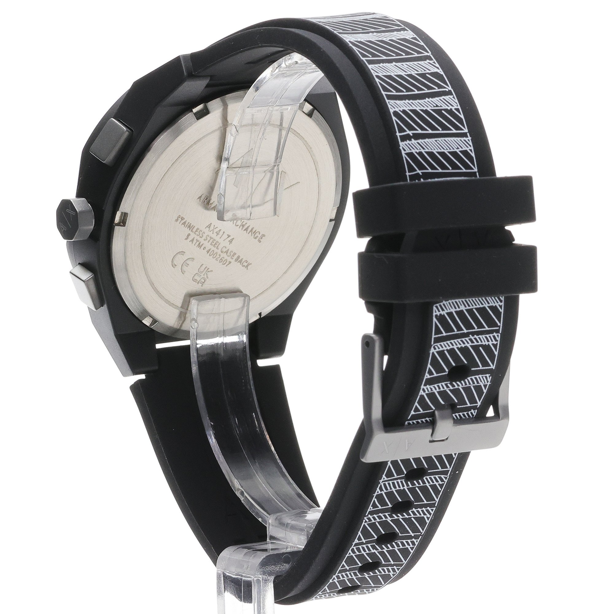 Armani Exchange AX4174 zegarek czarny fashion-modowy Fashion pasek - miniatura 4