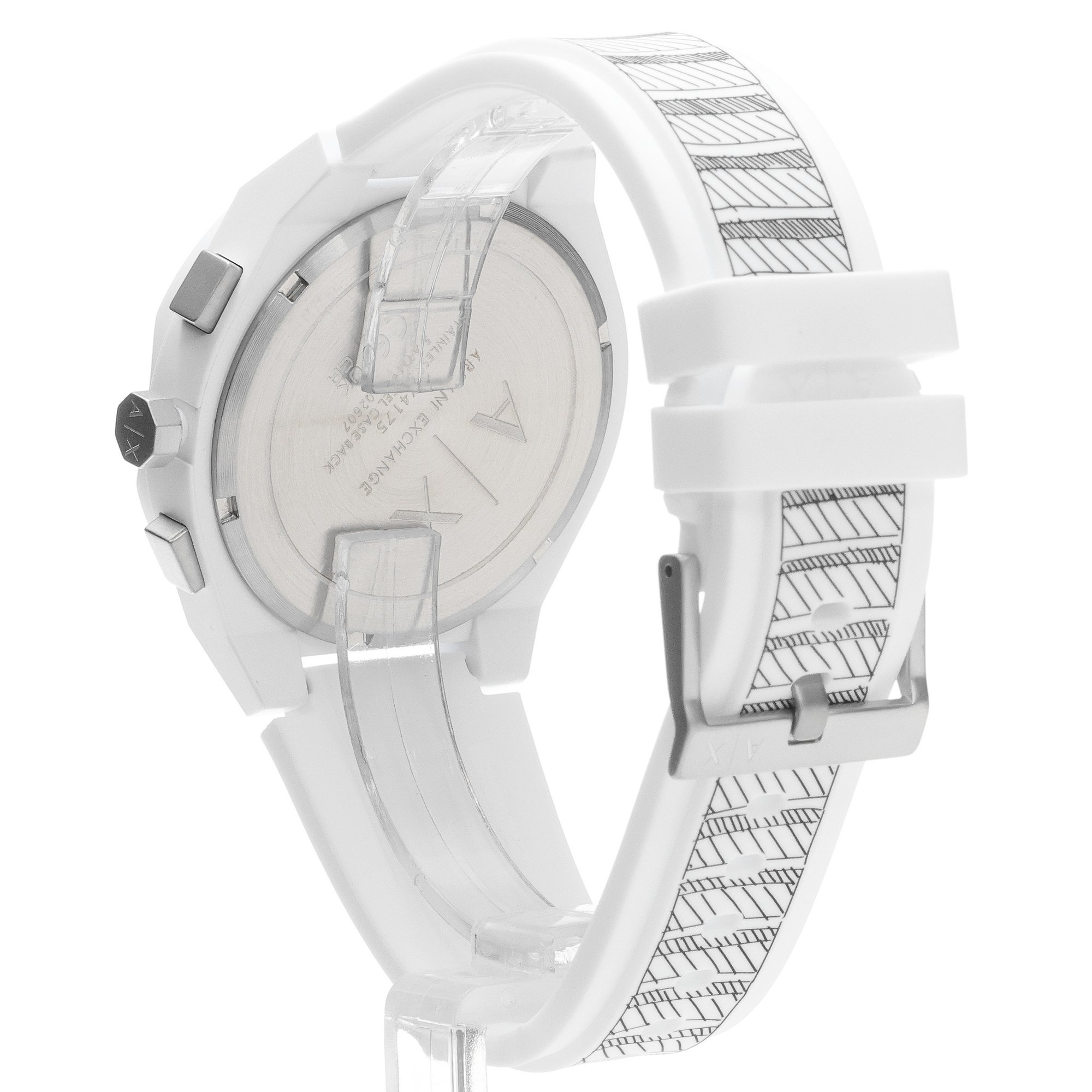 Armani Exchange AX4175 zegarek biały fashion-modowy Fashion pasek - miniatura 4