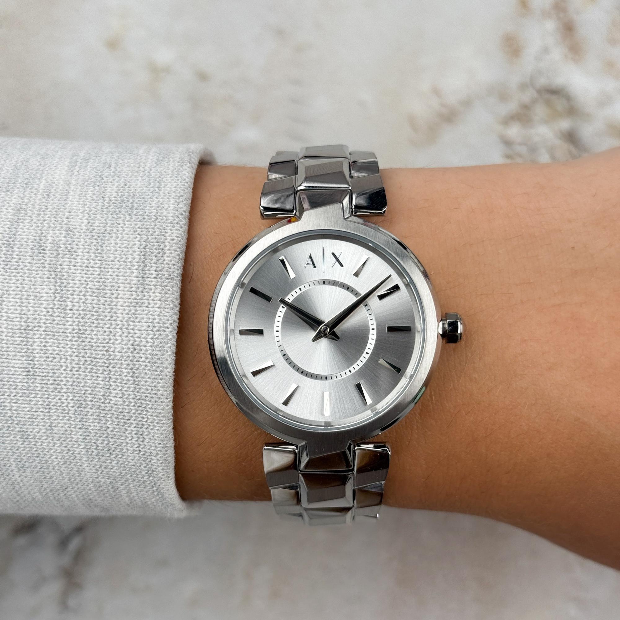 Armani Exchange AX4405 Audelle Armani Exchange fashion-modowy zegarek srebrny - miniatura 9
