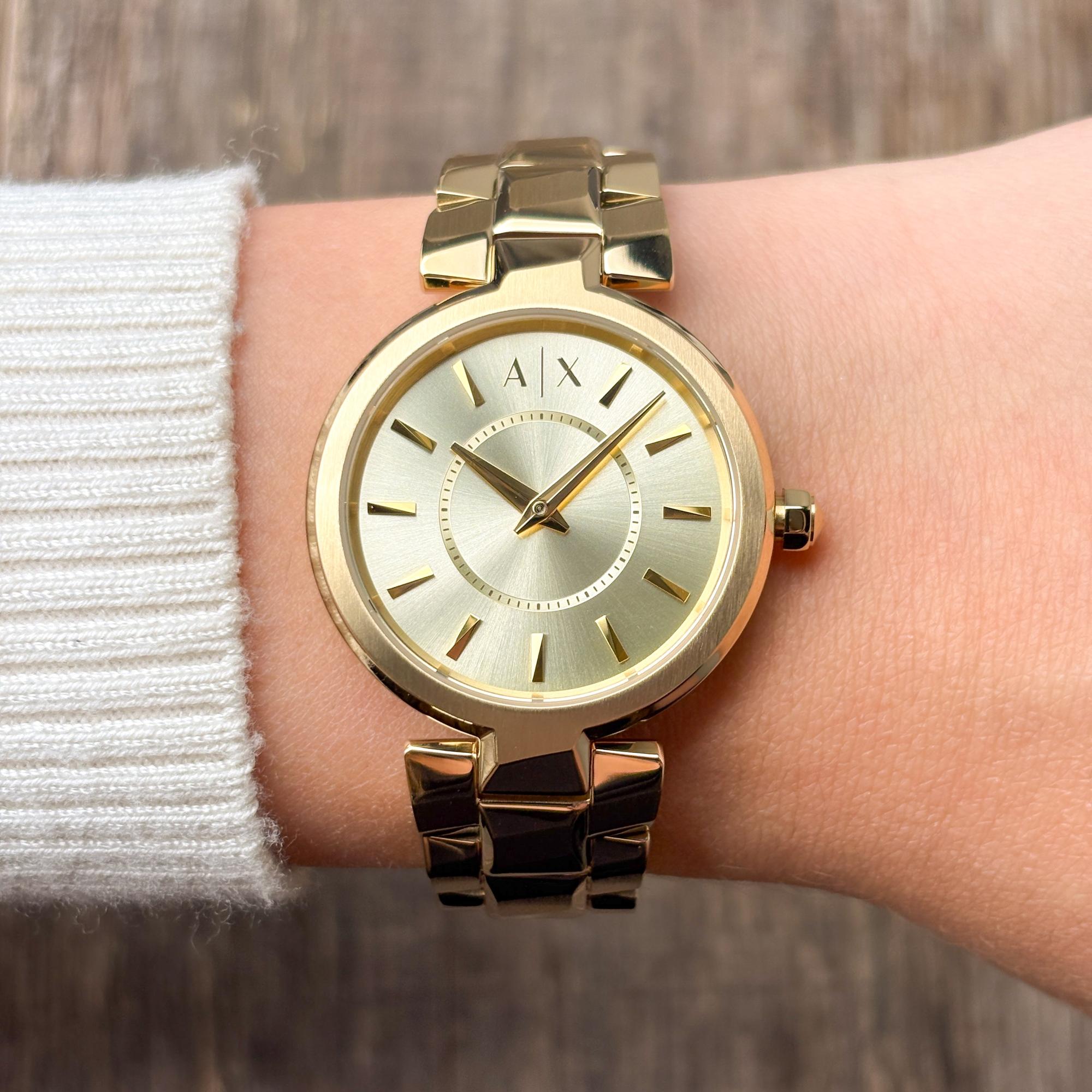Armani Exchange AX4407 Audelle Armani Exchange fashion-modowy zegarek złoty - miniatura 9