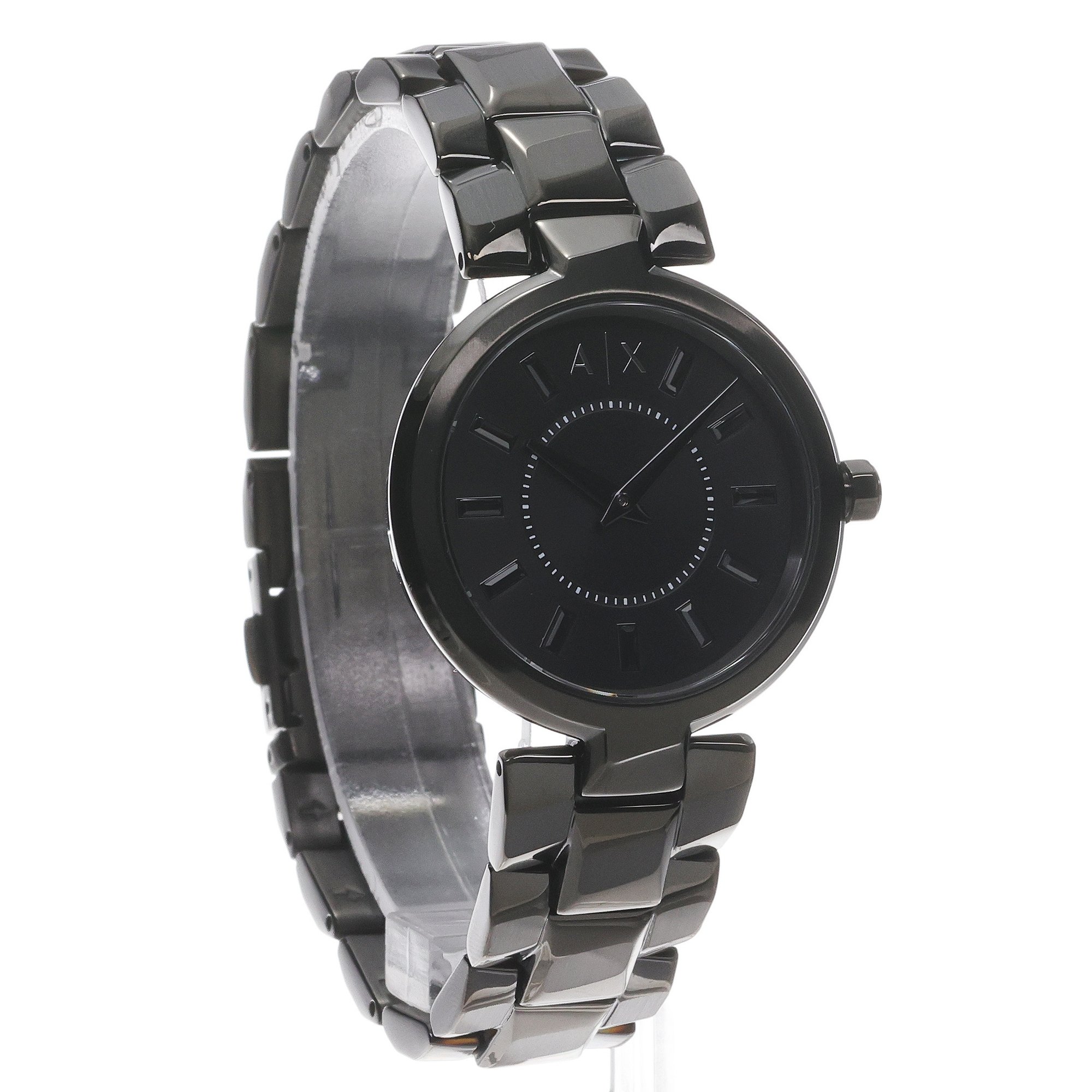 Armani Exchange AX4411 zegarek czarny fashion-modowy Fashion bransoleta