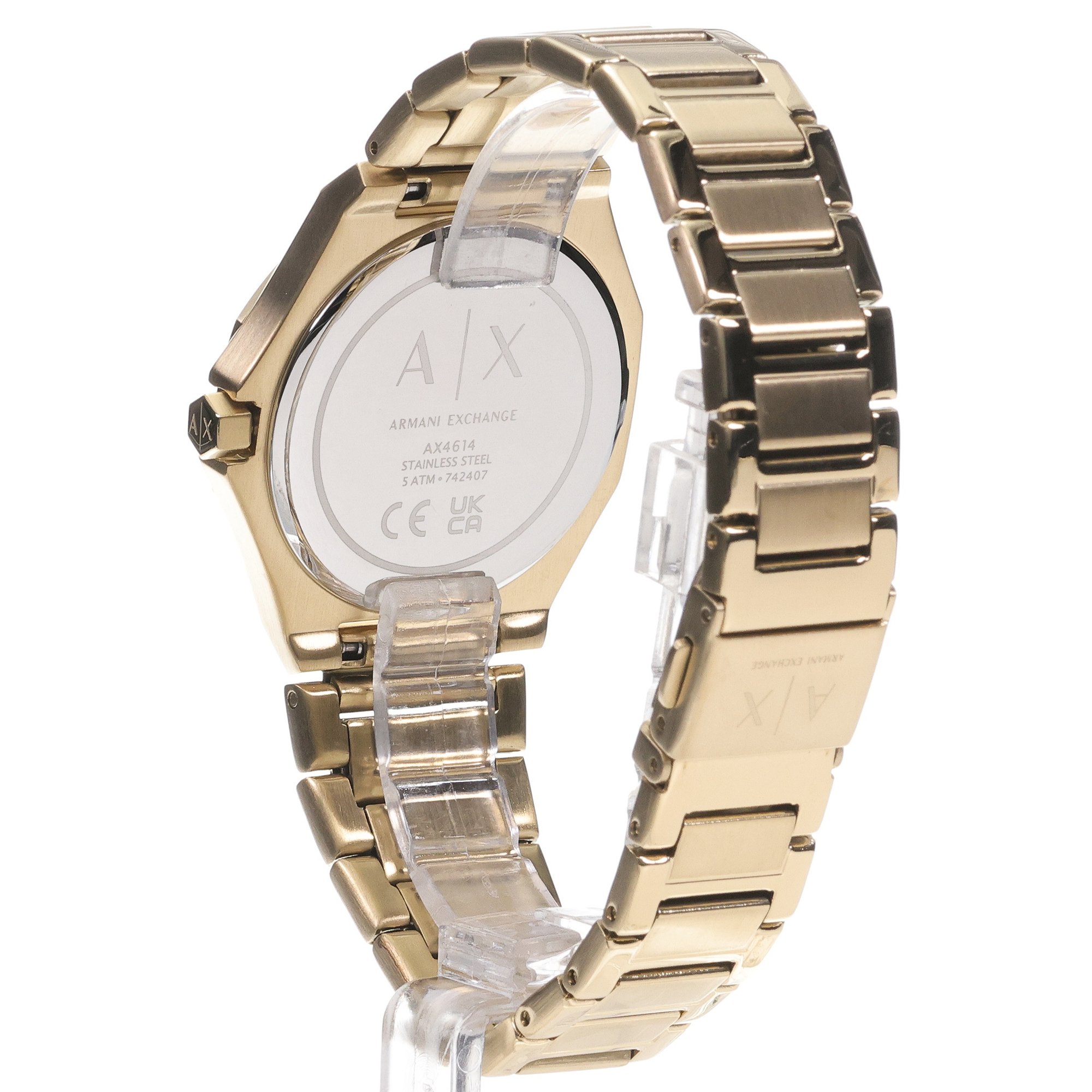 Armani Exchange AX4614 zegarek złoty klasyczny Fashion bransoleta - miniatura 4
