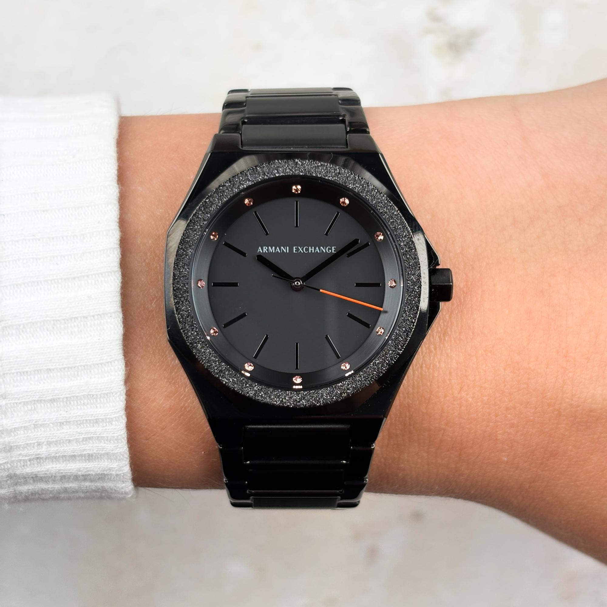 Armani Exchange AX4621 Andrea Fashion klasyczny zegarek czarny - miniatura 9