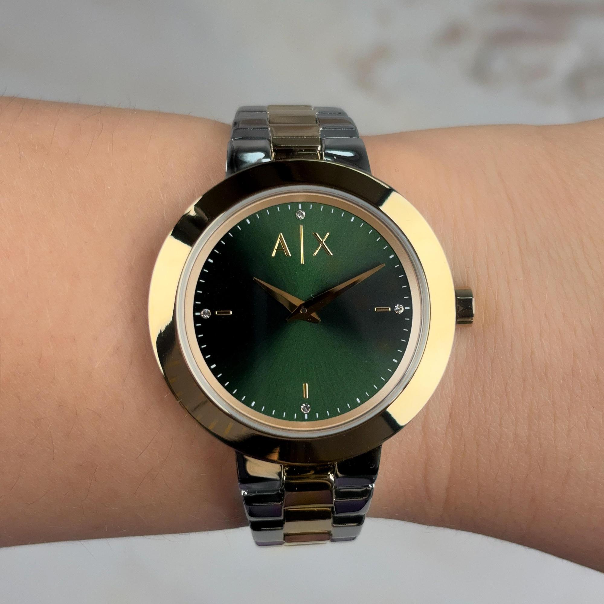 Armani Exchange AX5176 zegarek złoty fashion-modowy Fashion bransoleta - miniatura 8