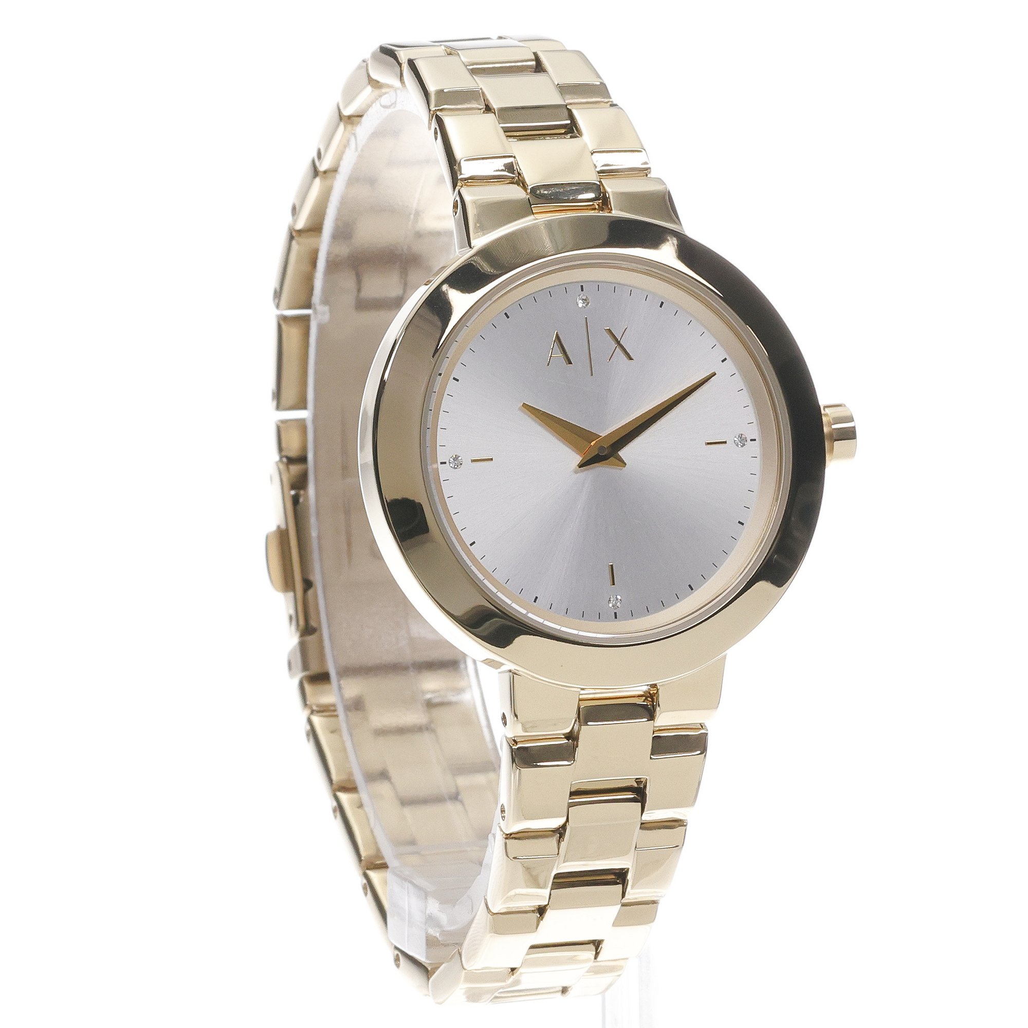 Armani Exchange AX5180 zegarek złoty fashion-modowy Fashion bransoleta - miniatura 3