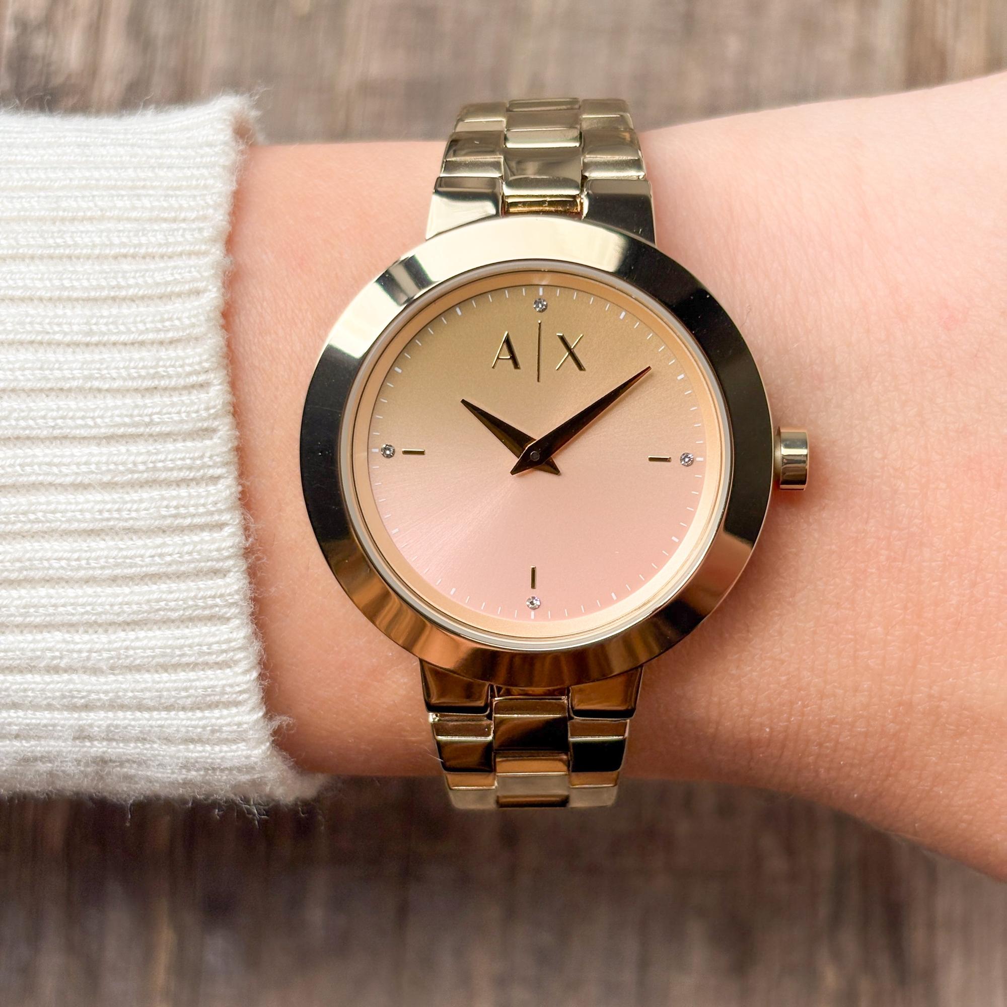 Armani Exchange AX5182 Jackie Fashion fashion-modowy zegarek złoty - miniatura 9