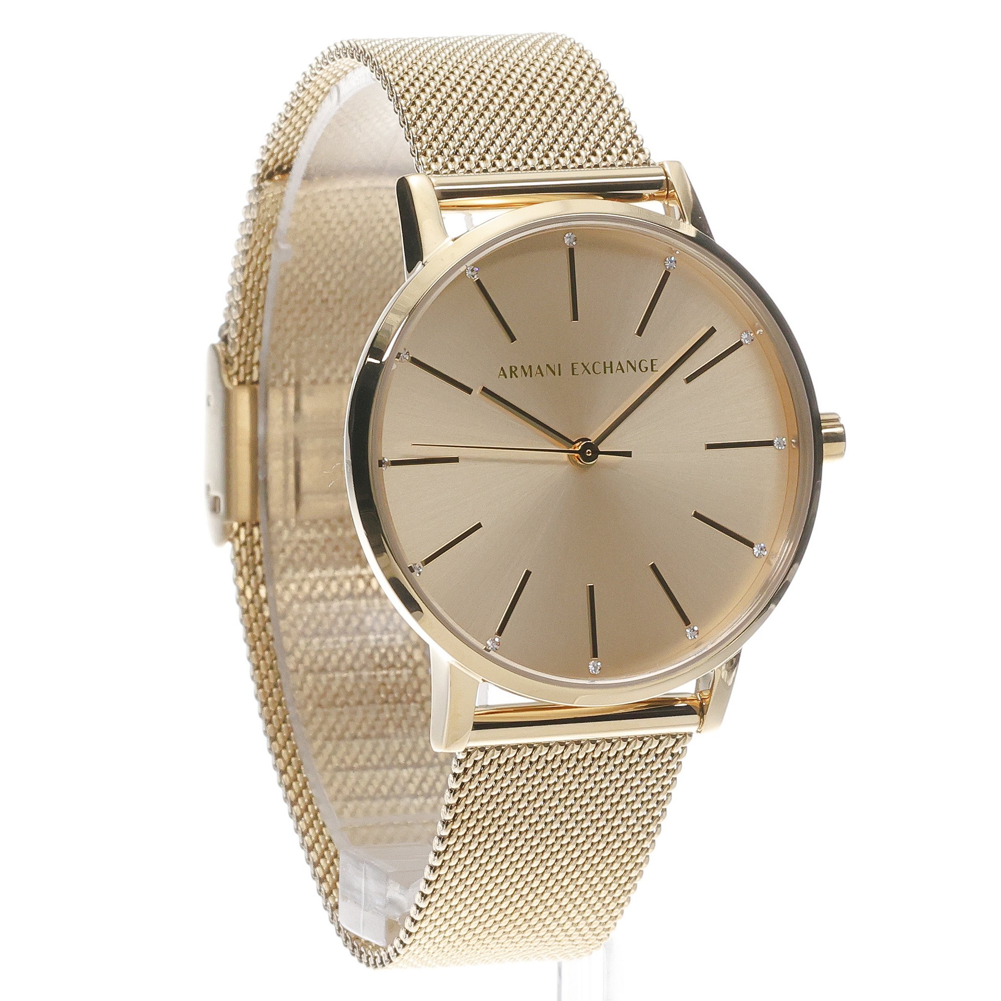 Armani Exchange AX5536 Fashion klasyczny zegarek złoty - miniatura 3