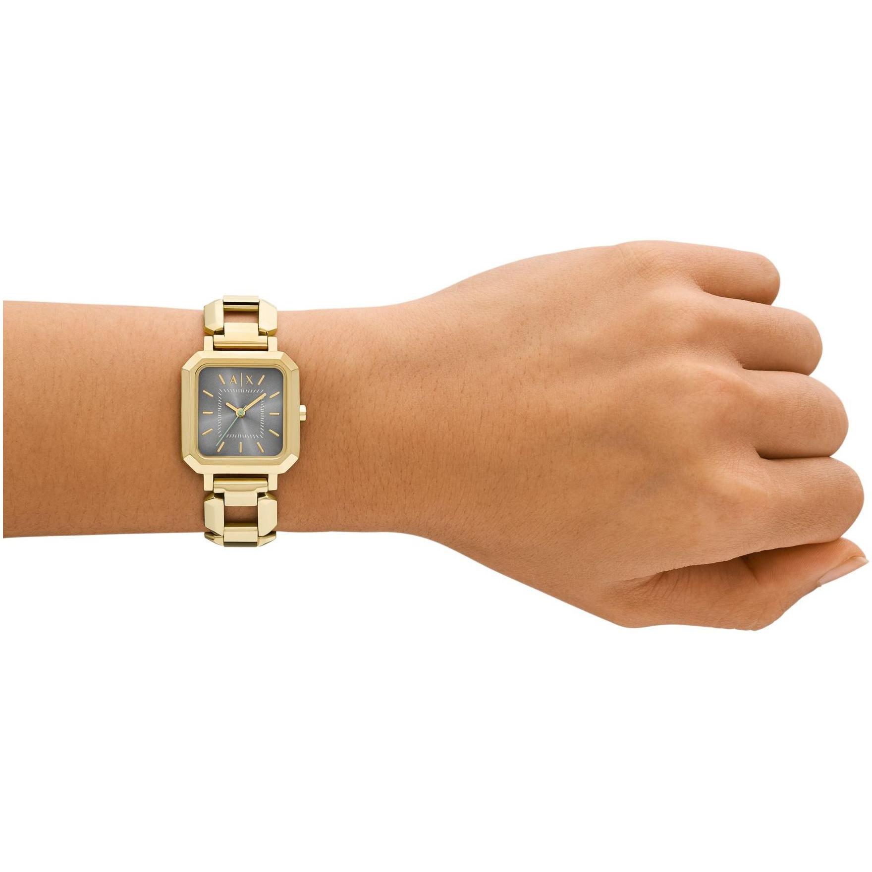 Armani Exchange AX5726 zegarek złoty klasyczny Fashion bransoleta - miniatura 4