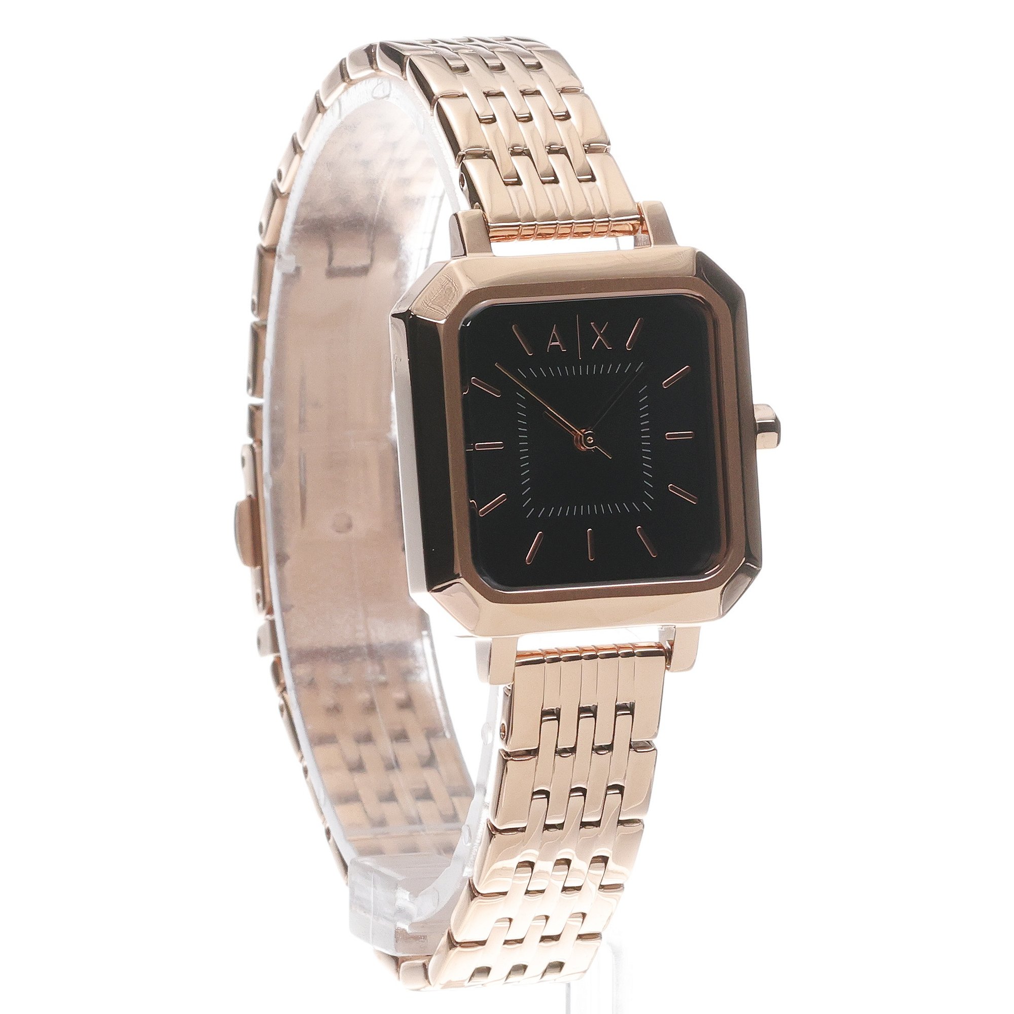 Armani Exchange AX5729 zegarek różowe złoto klasyczny Fashion bransoleta - miniatura 3