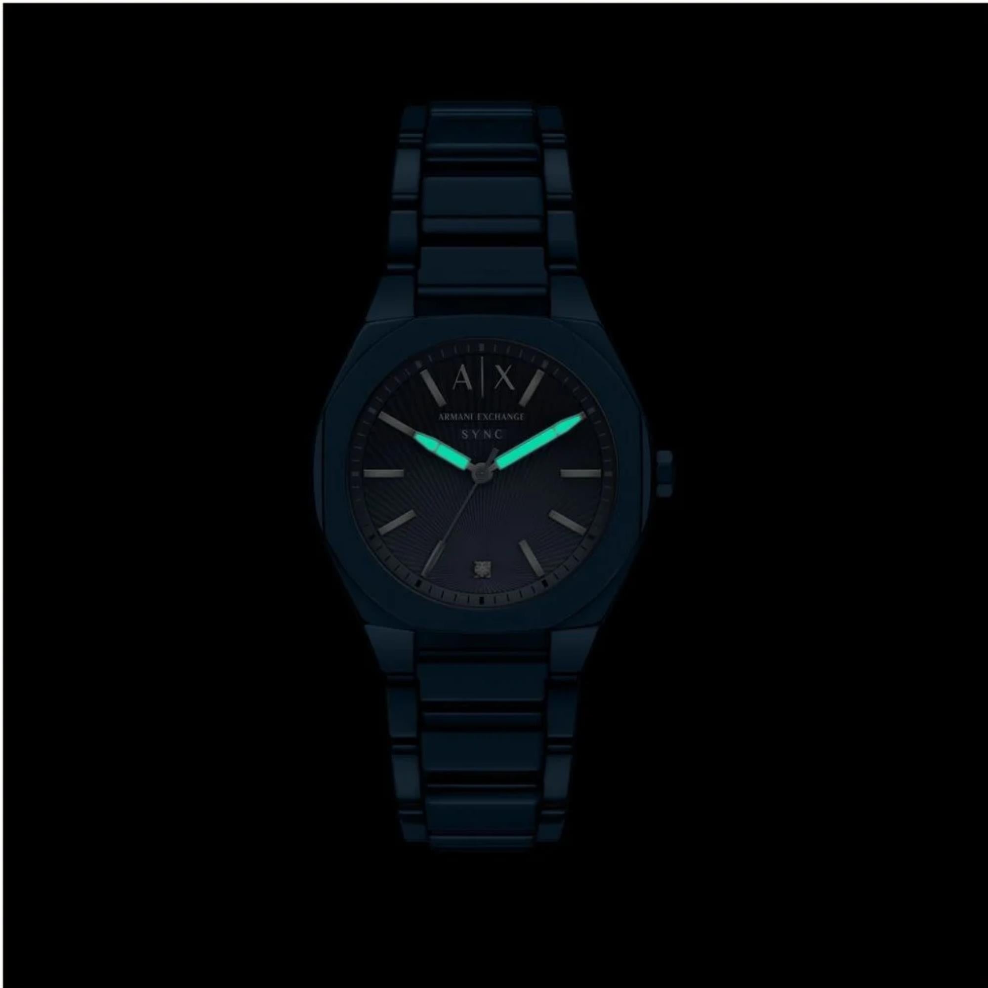 Armani Exchange AX6032 zegarek niebieski klasyczny Armani Exchange bransoleta