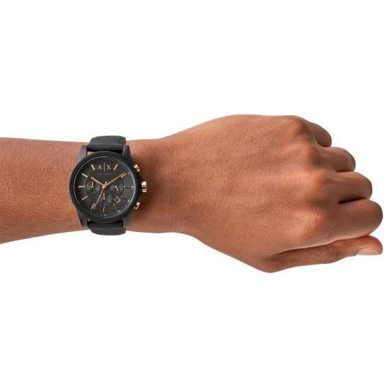 Armani Exchange AX7105 OUTERBANKS Fashion sportowy zegarek czarny