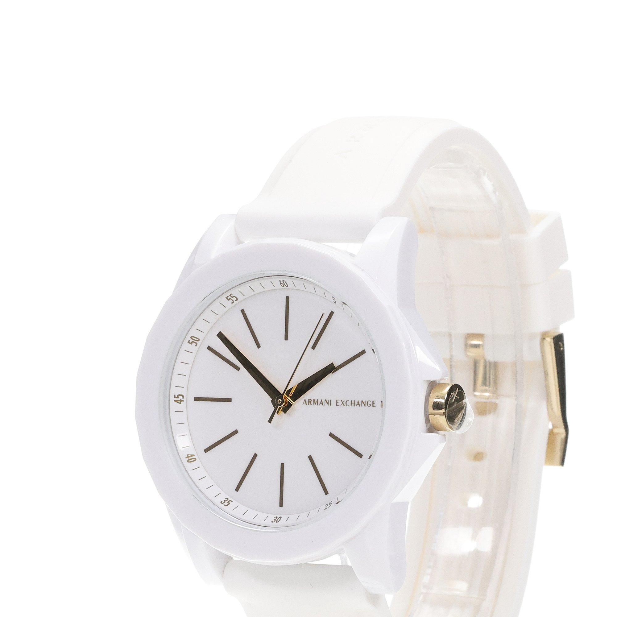 Armani Exchange AX7126 LADY BANKS Fashion klasyczny zegarek biały - miniatura 2