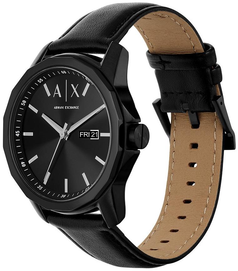 Armani Exchange AX7147SET zegarek czarny klasyczny Fashion pasek - miniatura 7