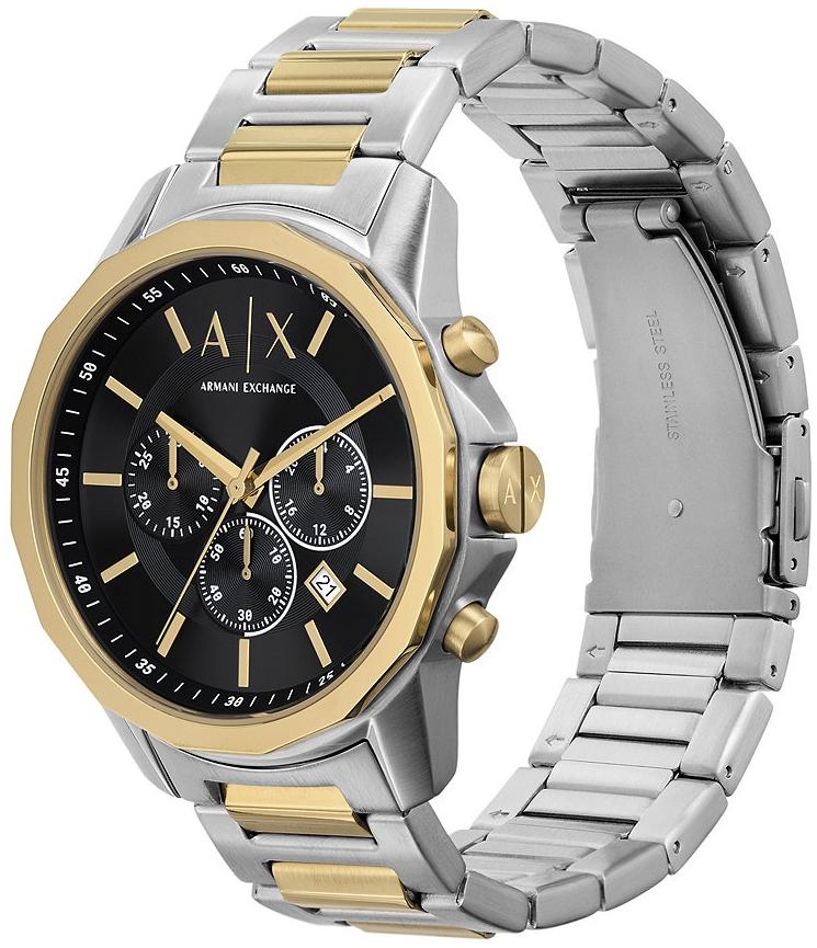 Armani Exchange AX7148SET zegarek srebrny fashion-modowy Fashion bransoleta