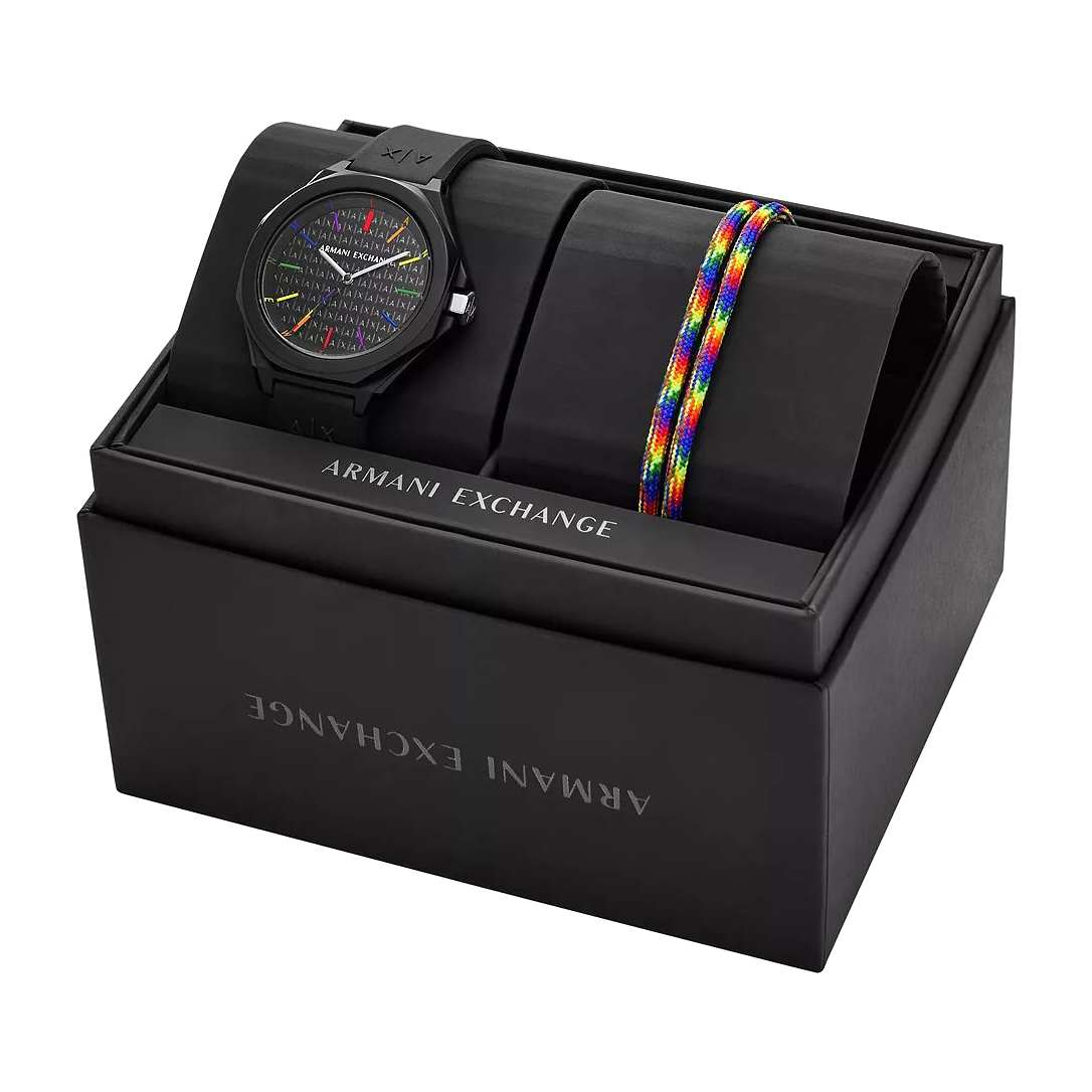 Armani Exchange AX7158SET męski zegarek Fashion pasek