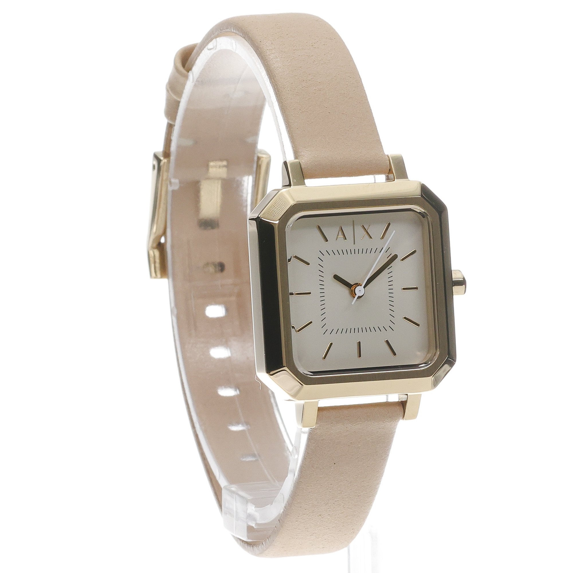 Armani Exchange AX7172SET zegarek złoty klasyczny Armani Exchange pasek