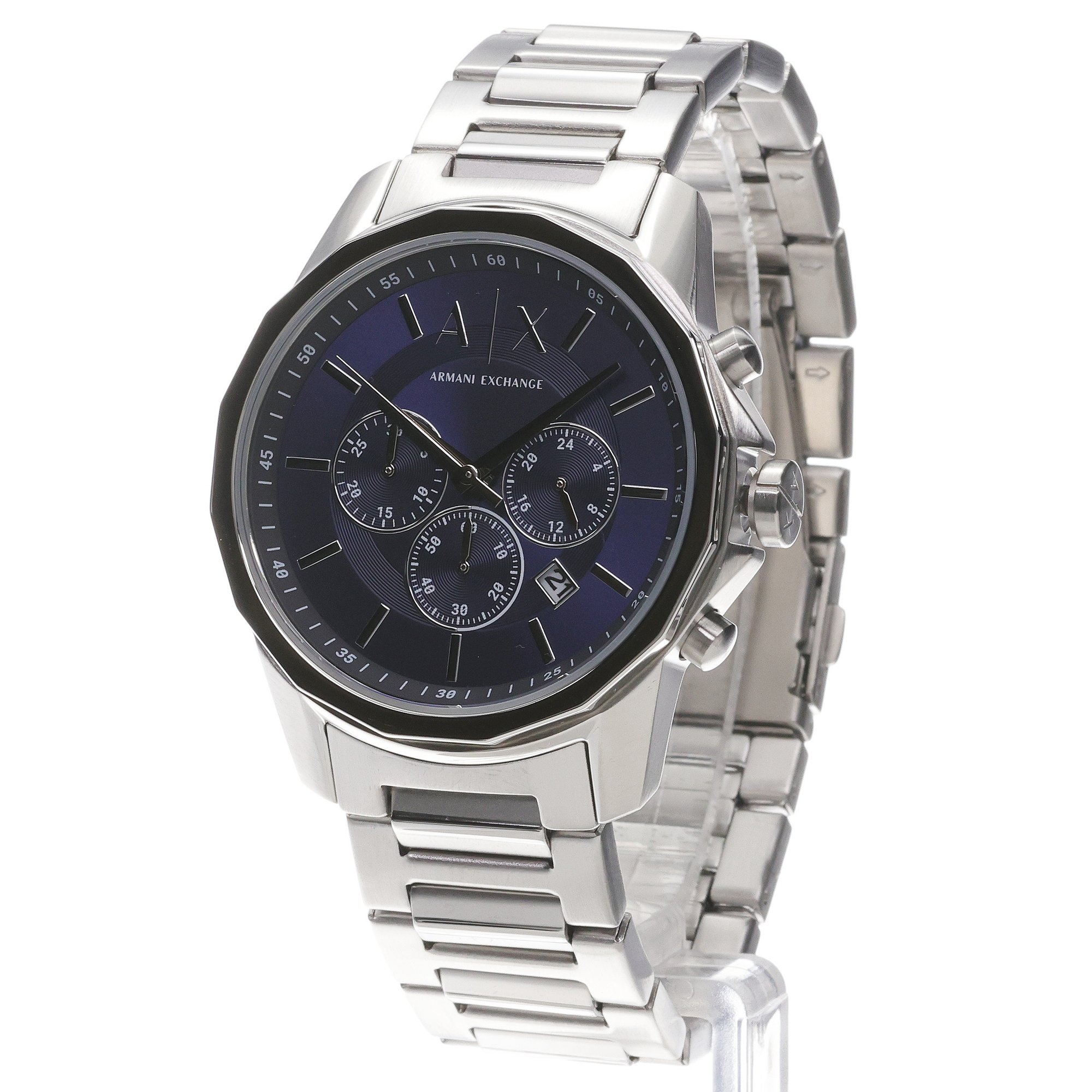 Armani Exchange AX7176SET BANKS CHRONOGRAPH GIFT SET Armani Exchange sportowy zegarek srebrny