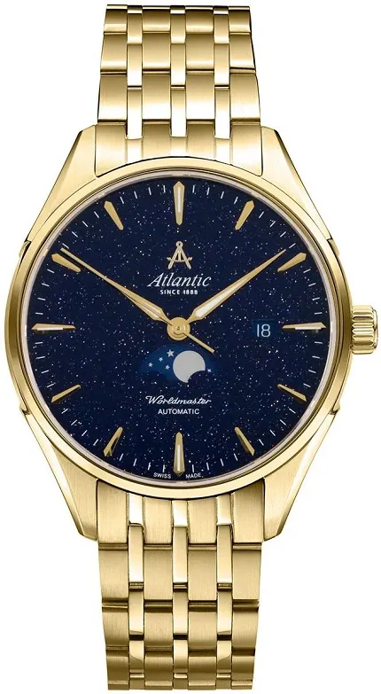Atlantic 527884591 Worldmaster Worldmaster Nightsky Moonphase - Blue Aventurine - zdjęcie 1