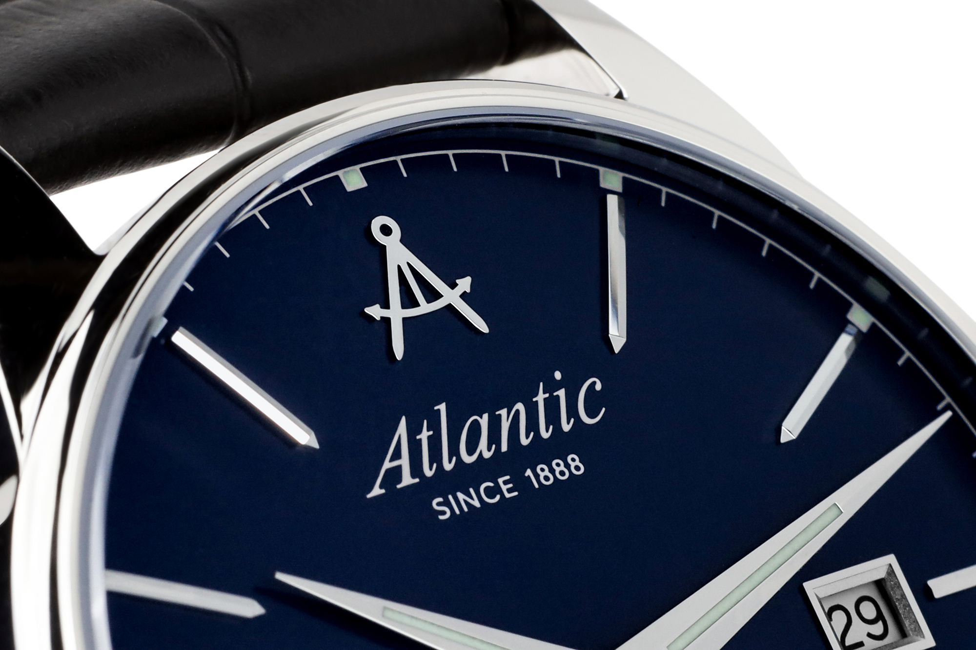 Atlantic 563524151 zegarek srebrny klasyczny Seaport pasek - miniatura 8