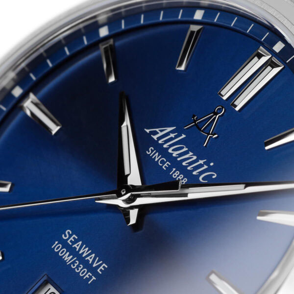 Atlantic 583664151 zegarek srebrny klasyczny Seawave bransoleta - miniatura 5