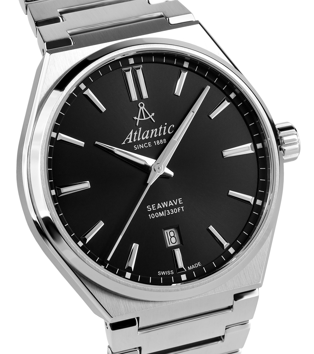 Atlantic 583664161 Seawave klasyczny zegarek srebrny - miniatura 6