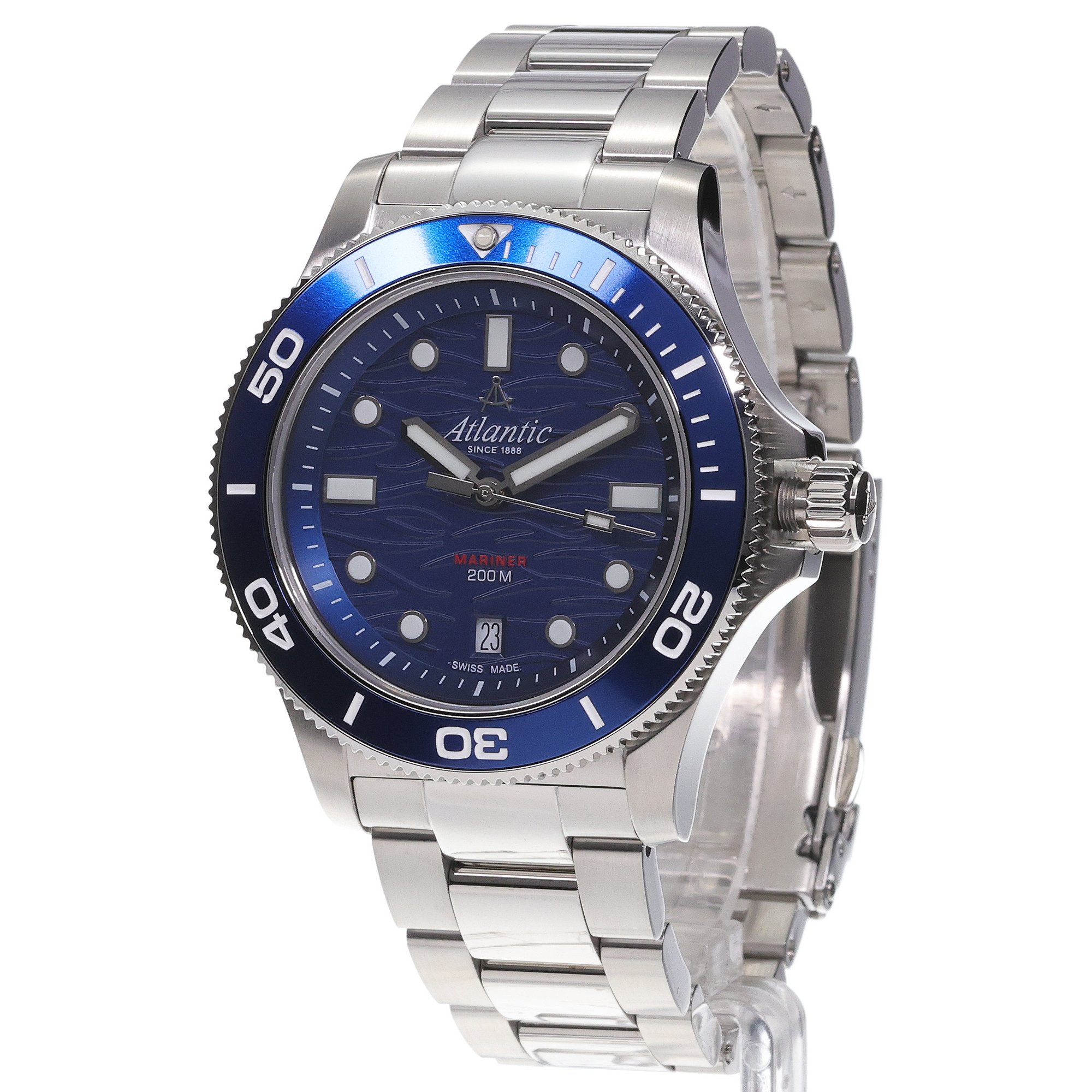 Atlantic 813764159 Mariner Quartz Wave Blue zegarek typudiver Mariner