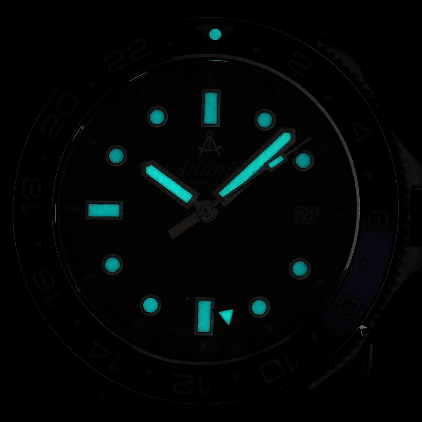 Atlantic 815764159GMT zegarek męski typudiver Mariner bransoleta