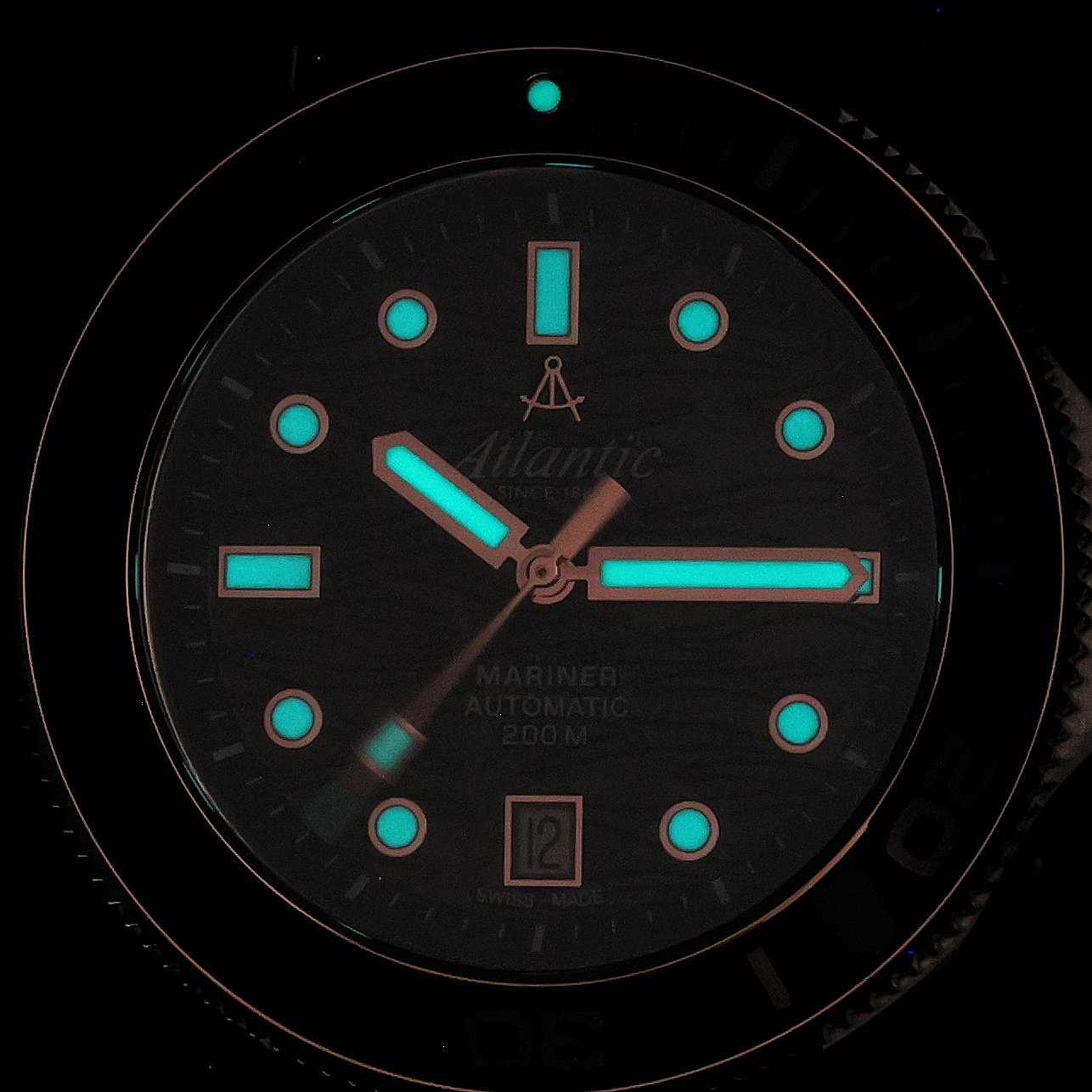 Atlantic 817714369RPU zegarek srebrny sportowy Mariner pasek