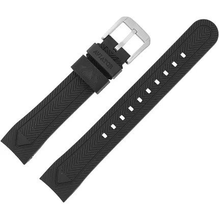 Aviator Pasek XPRO Silikon Czarny V1420 - V1430 - Stalowa kl - zdjęcie 1