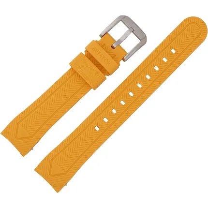 Aviator Pasek XPRO Silikon Pomarańczowy V1420 - V1430 - Stalowa kl - zdjęcie 1