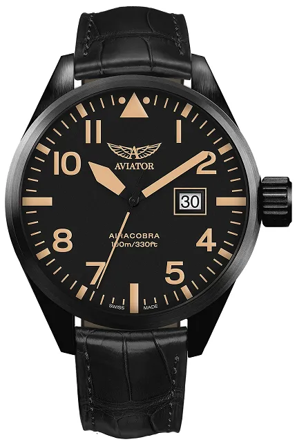 Aviator V12251574 Airacobra AIRACOBRA P42 BIG DATE Quartz