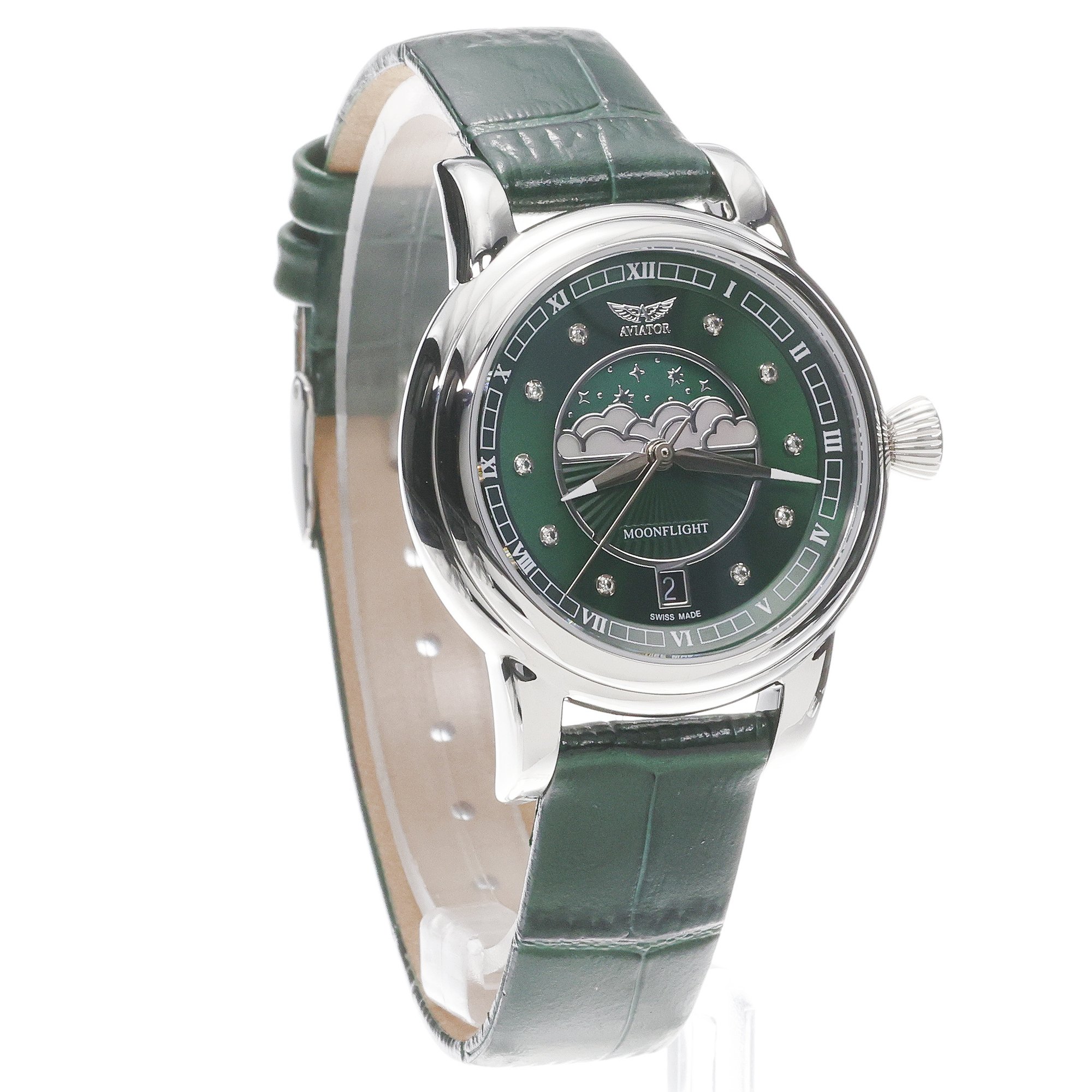 Aviator V13303904 PL Moonflight Diamond Polska Edycja zegarek klasyczny Douglas Moonflight - miniatura 3