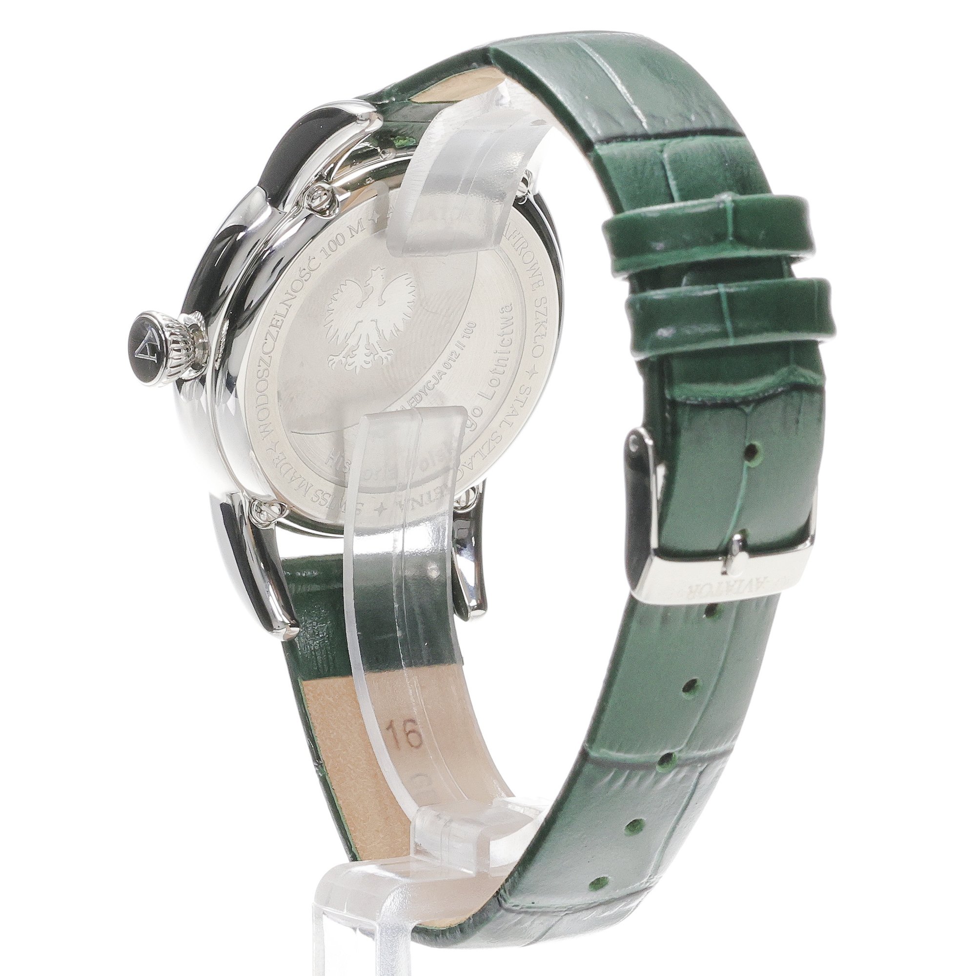 Aviator V13303904 PL zegarek srebrny klasyczny Douglas Moonflight pasek - miniatura 4