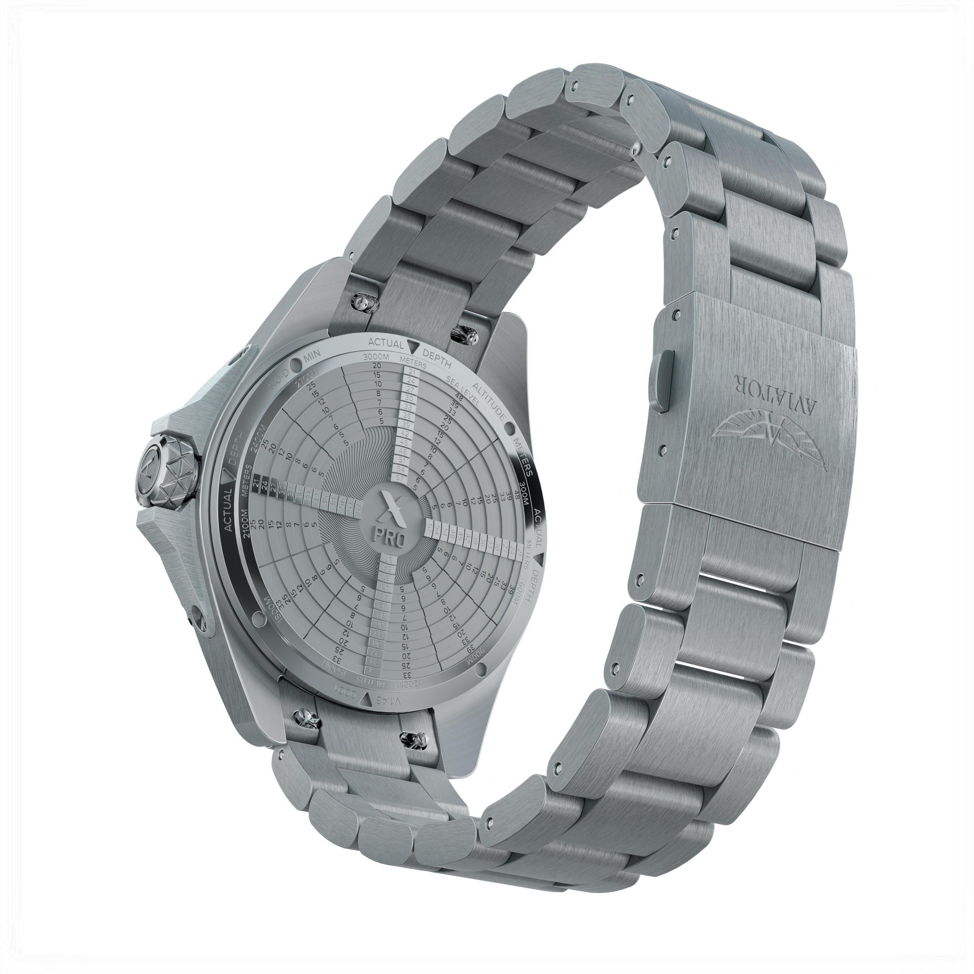 Aviator V14203715 męski zegarek bransoleta