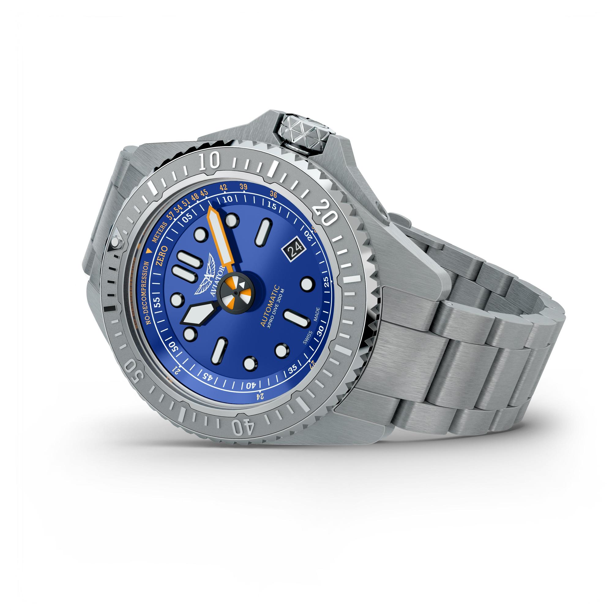 Aviator V14303855 męski zegarek bransoleta