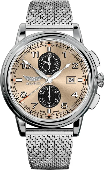 Aviator V24504095 Douglas DC-3 Chronograph Champagne