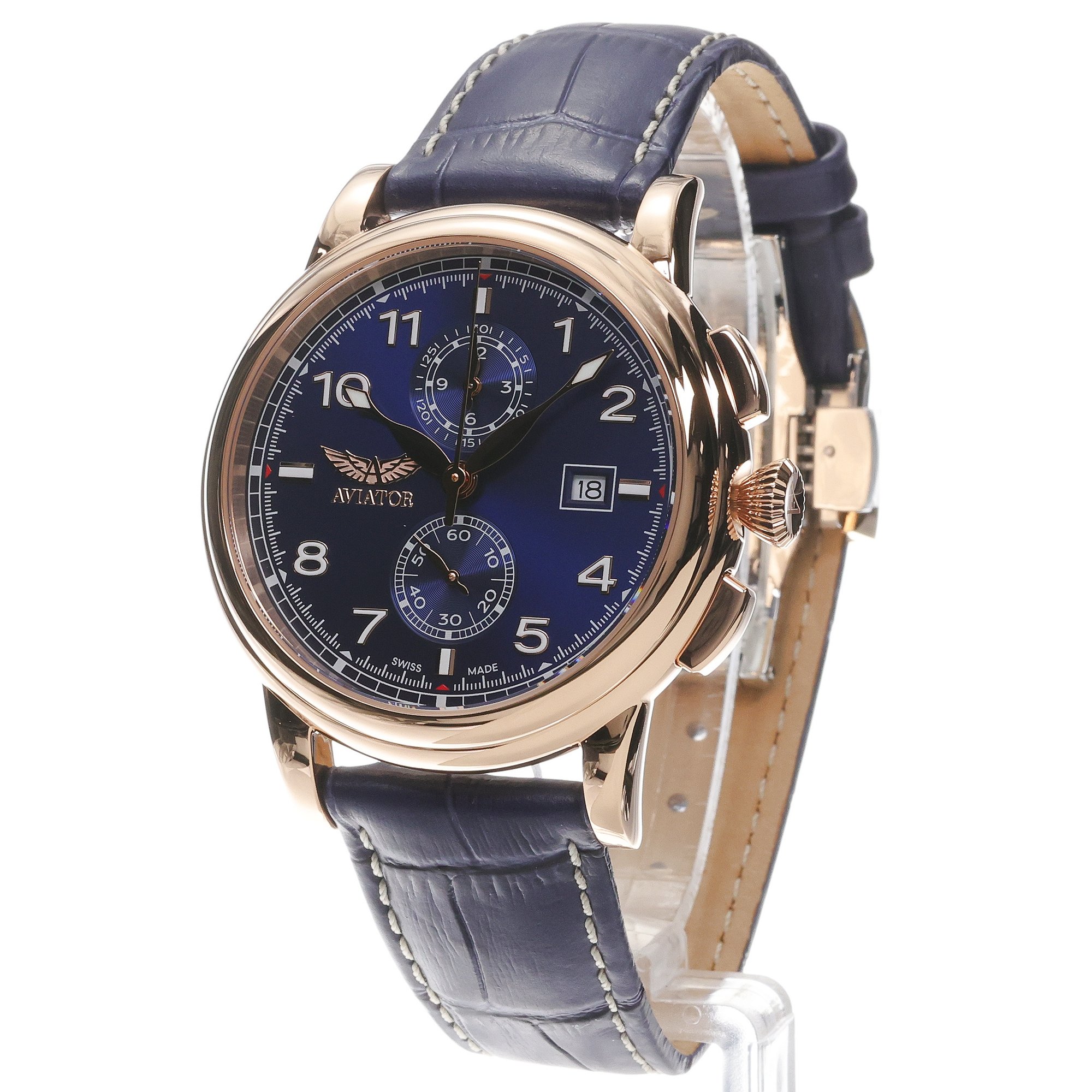 Aviator V24524084 Douglas DC-3 Chronograph Blue zegarek klasyczny Douglas