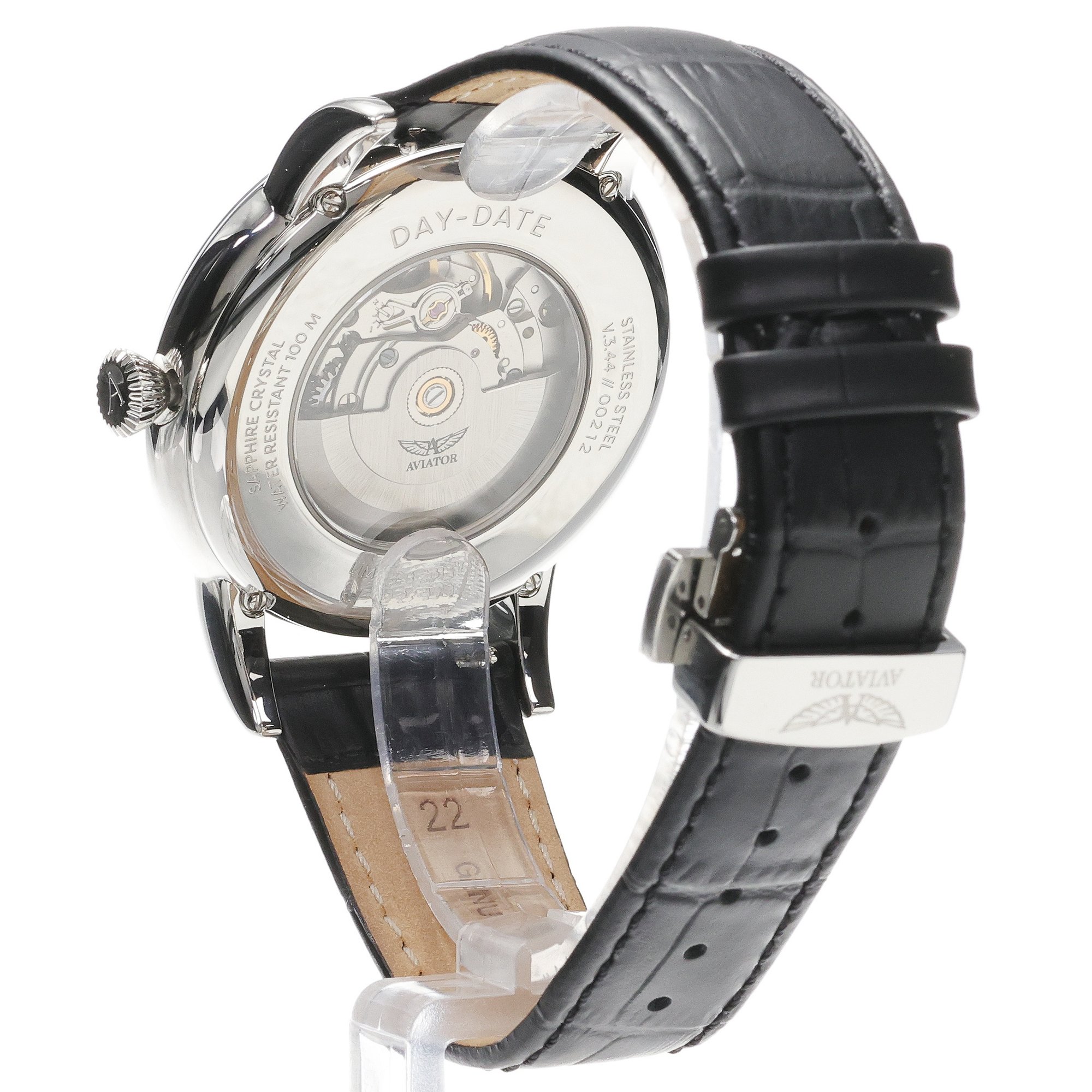 Aviator V34403974 Douglas DC-3 Day-Date 45 Black zegarek klasyczny Douglas
