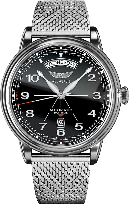 Aviator V34403975 Douglas Douglas DC-3 Day-Date 45 Black - zdjęcie 1
