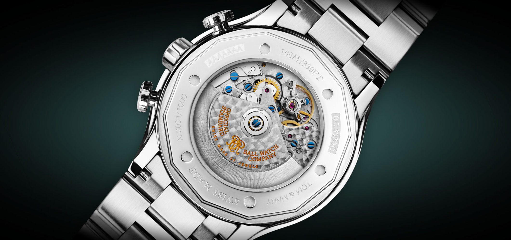 Ball DC3030C-S-WHBK Roadmaster Rescue Chronograph (41mm) Limited Edition zegarek klasyczny Roadmaster