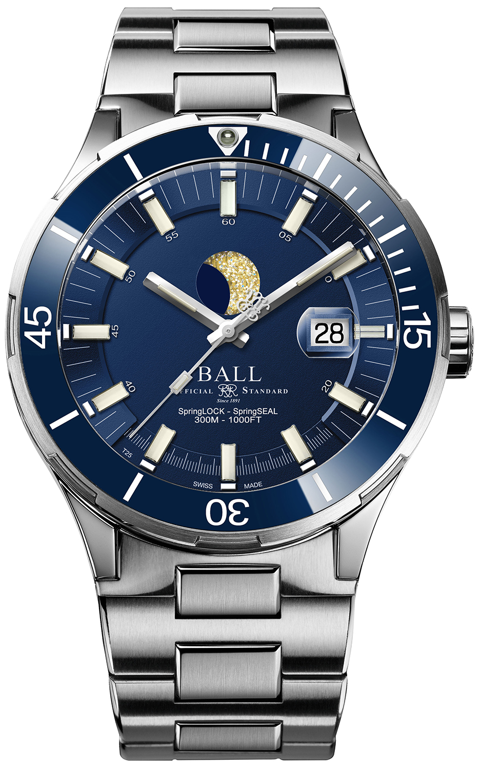 Ball DM3130B-S13J-BE Roadmaster Roadmaster Challenger Moonphase 40mm