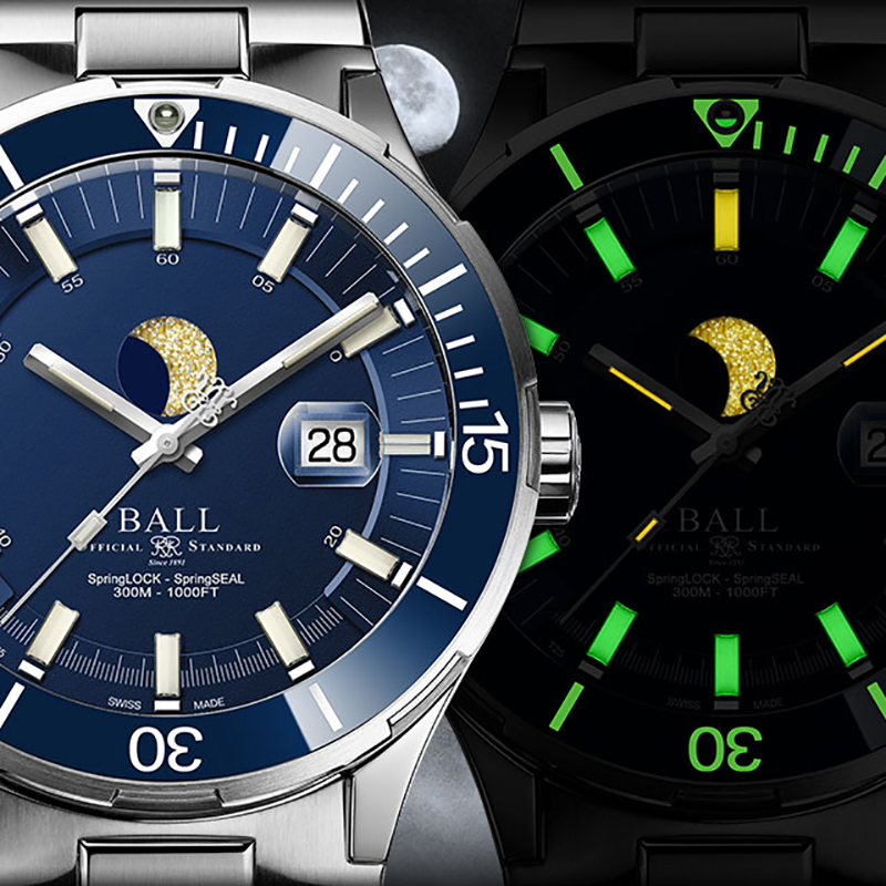 Ball DM3130B-S13J-BE zegarek męski Roadmaster srebrny