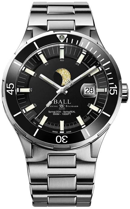 Ball DM3130B-S13J-BK Roadmaster Roadmaster Challenger Moonphase 40mm