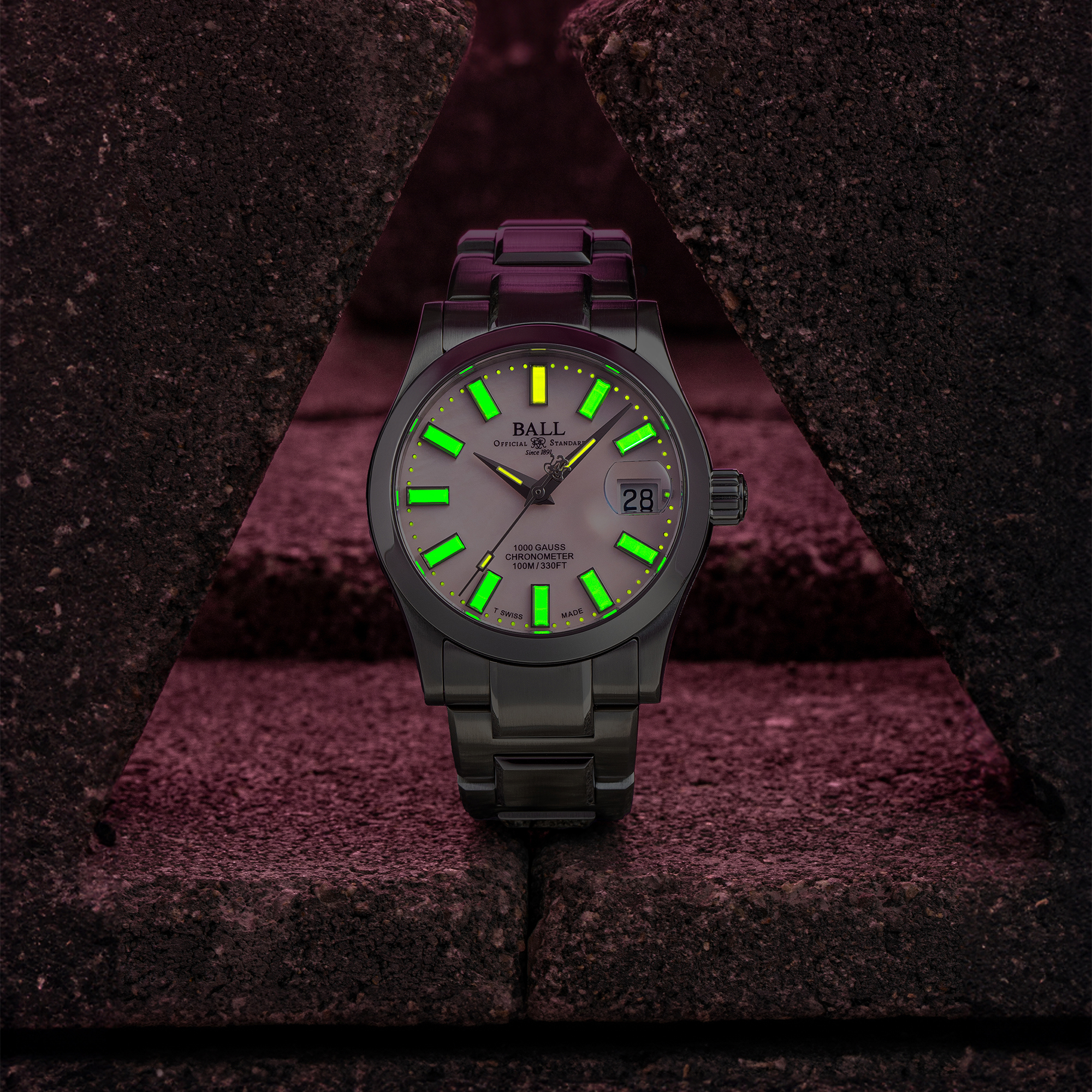 Ball NL9616C-S1C-PK Engineer III Marvelight Chronometer zegarek klasyczny Engineer III - miniatura 5
