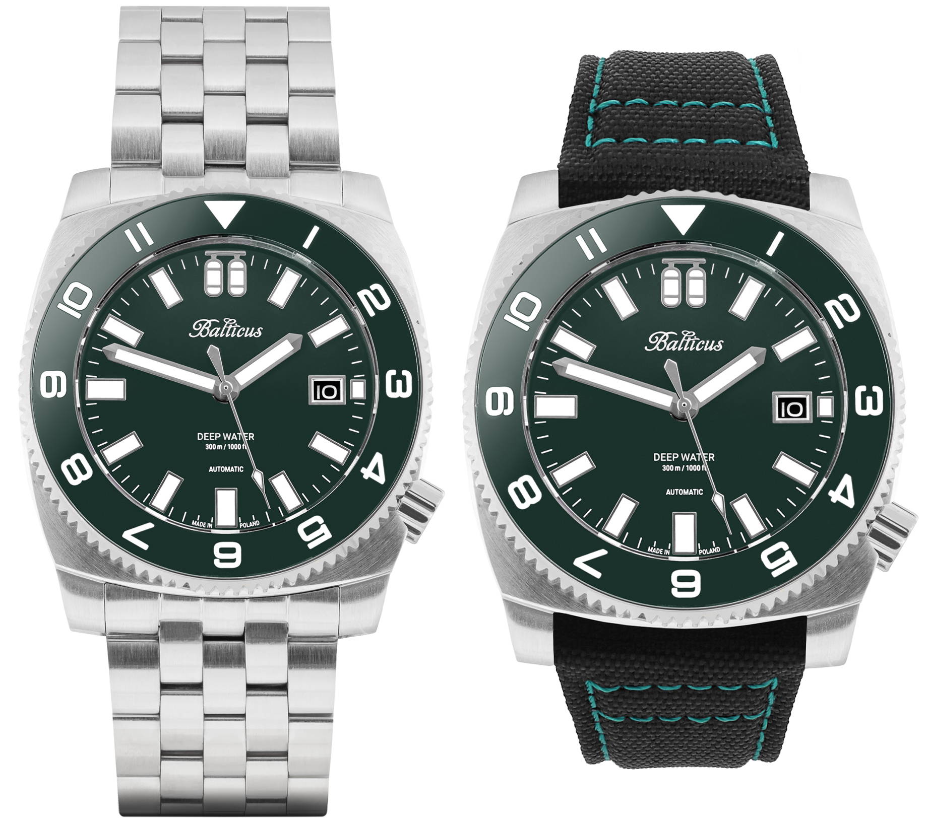 Balticus BAL-DWRG Deep Water - zielony - Limited Edition 100 szt zegarek klasyczny Deep Water