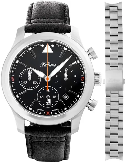Balticus BALFSQCHBLA-P Flying Seal Flying Seal 44mm Czarny Limited Edition 50szt - zdjęcie 1